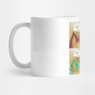 Magnolia Digital Floral Design Mug